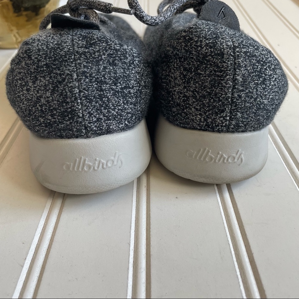 AllBirds Gray Merino Wool Lace-Up Runners Sneakers - Picture 3 of 5